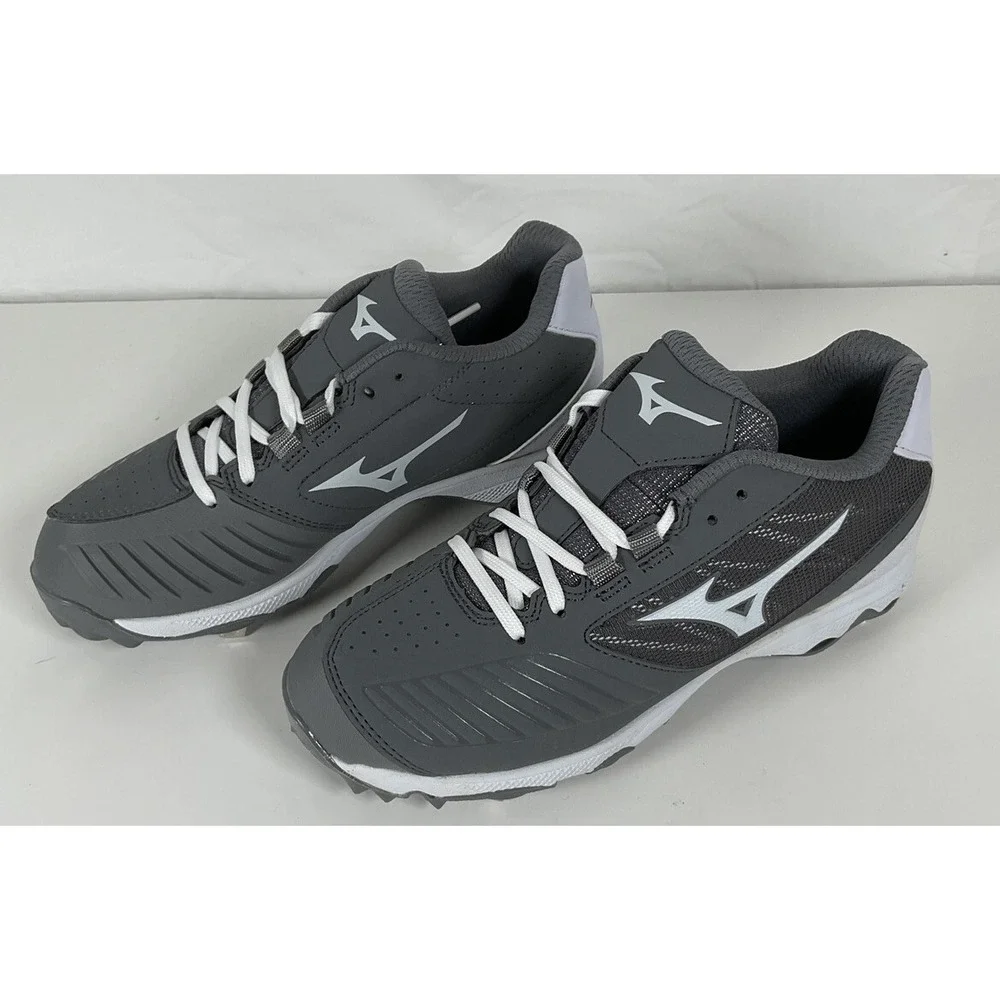 NIB Women's Mizuno 9 Spike Adv Sweep 4 Metal Softball Cleats‎ Shoes Gray Size 6